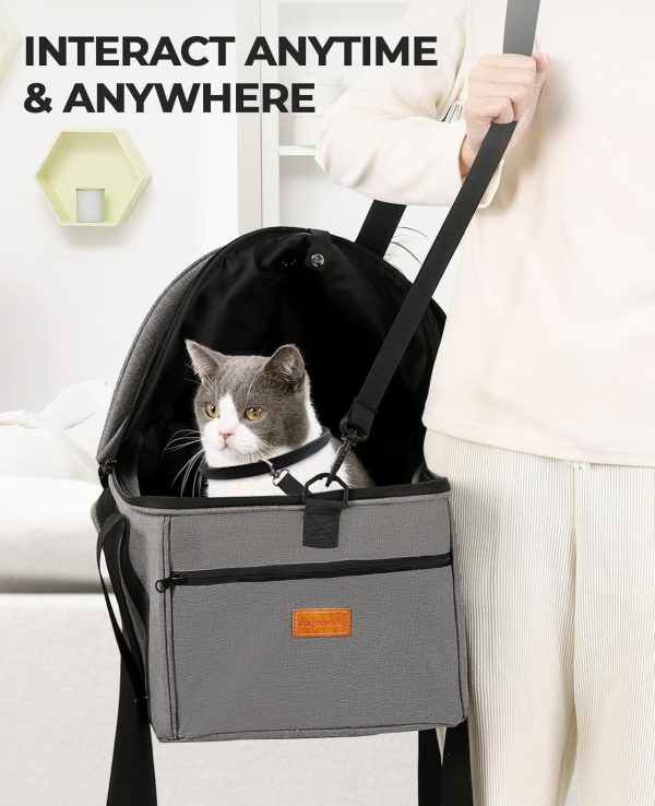 BurgeonNest Expandable Cat Carrier Soft Sided Pet Travel Bag-7