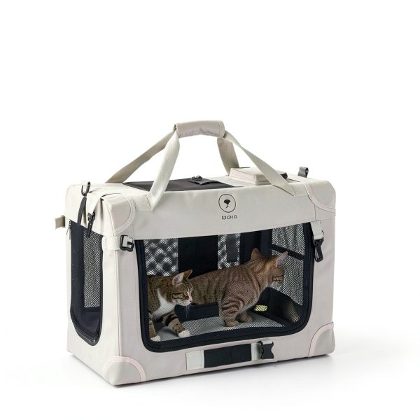 PEGIC Pet Carrier Collapsible Design Multi Security Cat Dog-5