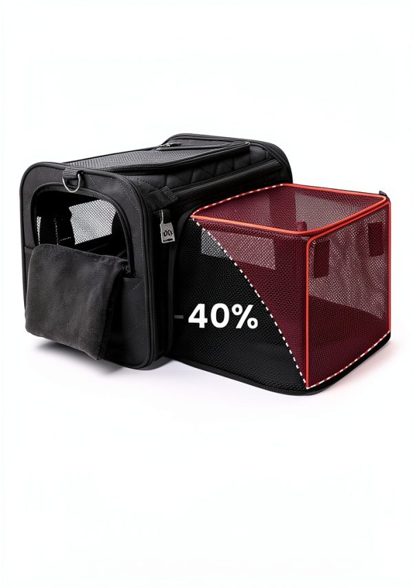 MIDOG Cat Carrier Expandable Water Resistant Pet Travel-1