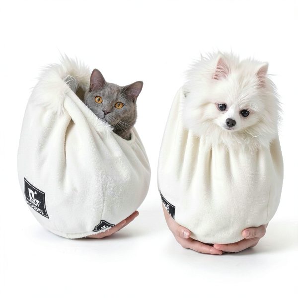 PAWPUBBY Pet Carrier Sling Polar Fleece Large Size Dark Gray-7