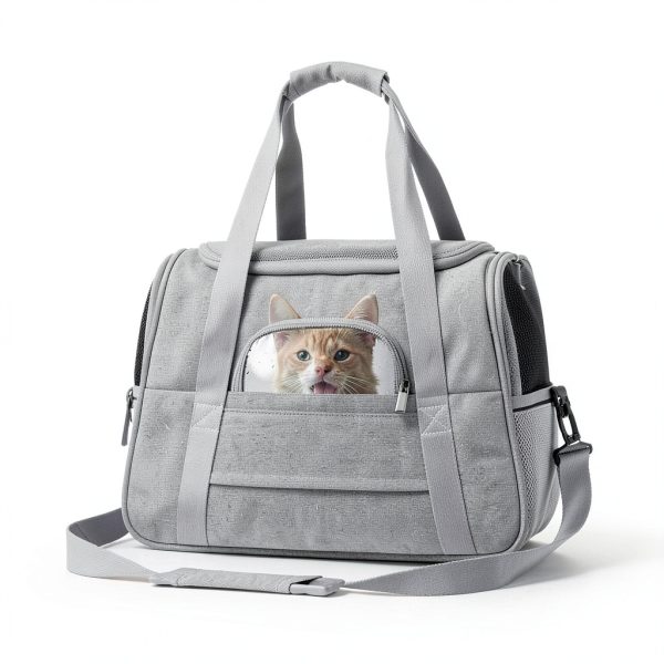SZZJKJ Airline Approved Cat Carrier Foldable Pet Travel Bag-5