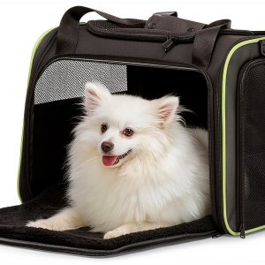 PETSFIT Large Cat Carrier Cozy Fleece Mat Travel Pet Carrier-0