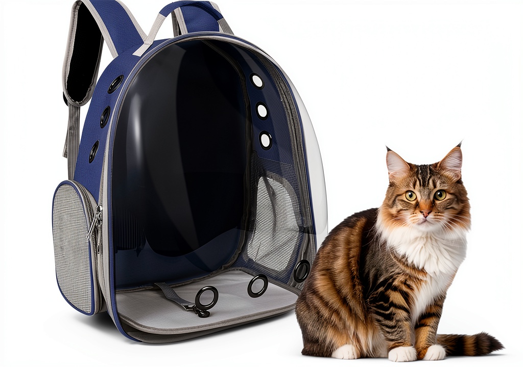 XIZIX cat backpack with clear bubble window and ventilation holes