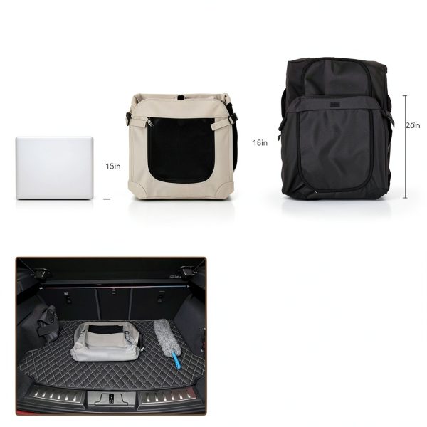 PEGIC Pet Carrier Collapsible Design Multi Security Cat Dog-2