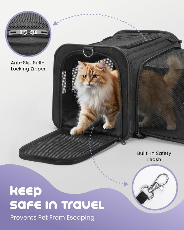 MIDOG Cat Carrier Expandable Airline Approved Pet Travel-3