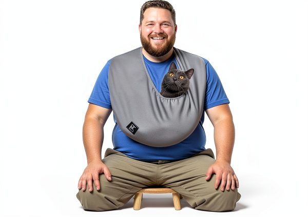 Cat Sling Carrier PAWPUBBY Soft Fleece Design-1