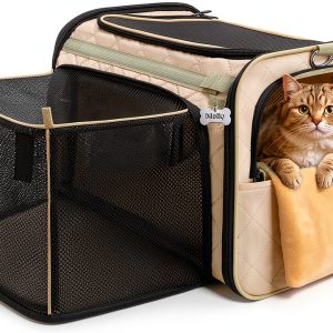 MIDOG Cat Carrier Expandable Water Resistant Pet Travel-0