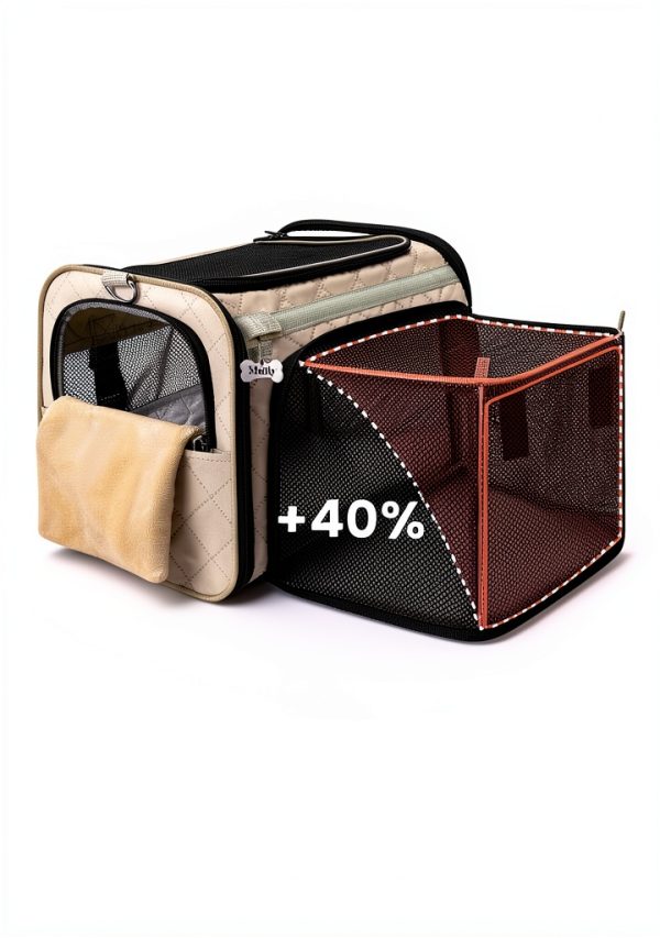 MIDOG Cat Carrier Expandable Water Resistant Pet Travel-1