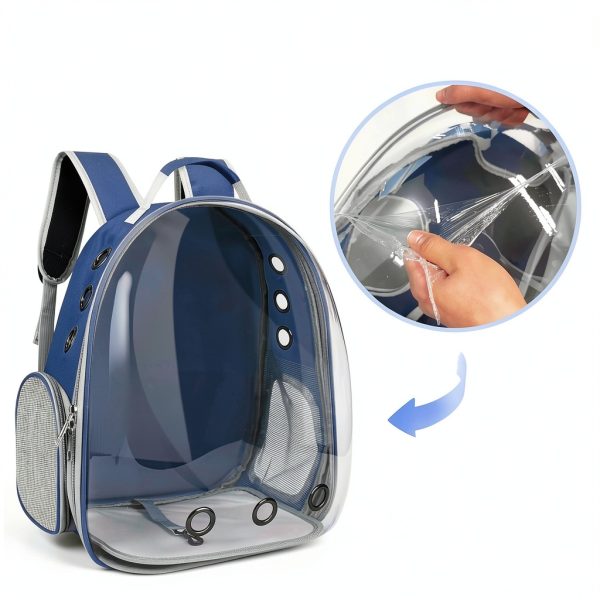XIZIX Cat Backpack Bubble Carrier Ventilated Pet Travel-4