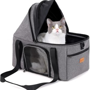 BurgeonNest Expandable Cat Carrier Soft Sided Pet Travel Bag-0