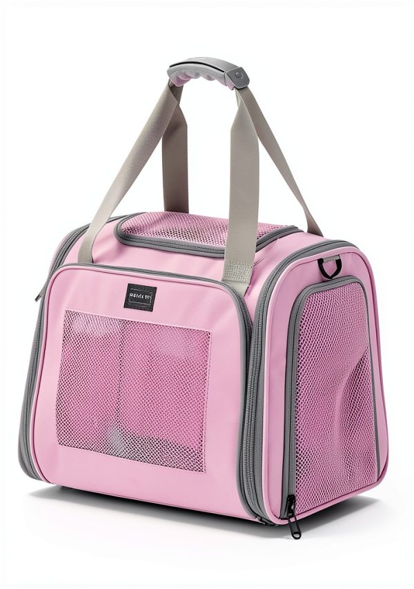 PetSFIT Large Cat Carrier Soft Sided Mesh Design-1