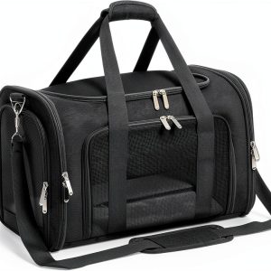 Dog Soft-Sided Carrier LEHNI Steel Mesh Design-0