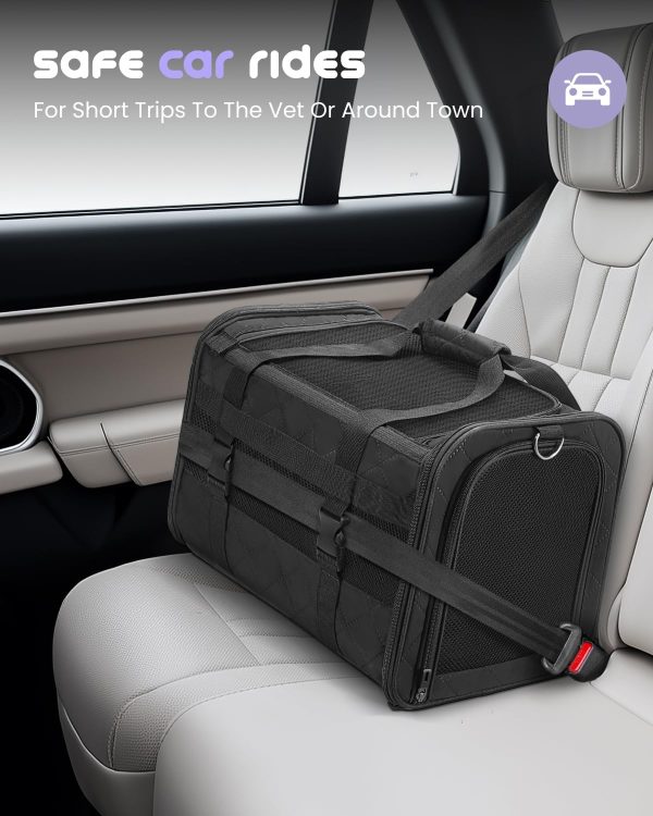MIDOG Cat Carrier Expandable Airline Approved Pet Travel-6