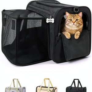 MIDOG Cat Carrier Expandable Water Resistant Pet Travel-0