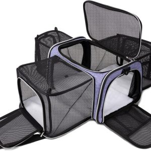 BAGLHER Expandable Pet Carrier Airline Approved Travel Bag-0