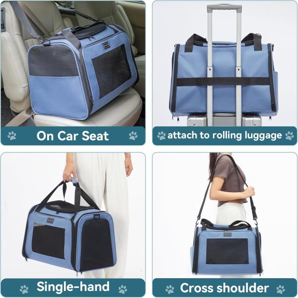 Pet Carrier PETSFIT Soft‑Sided Travel Bag Black-1