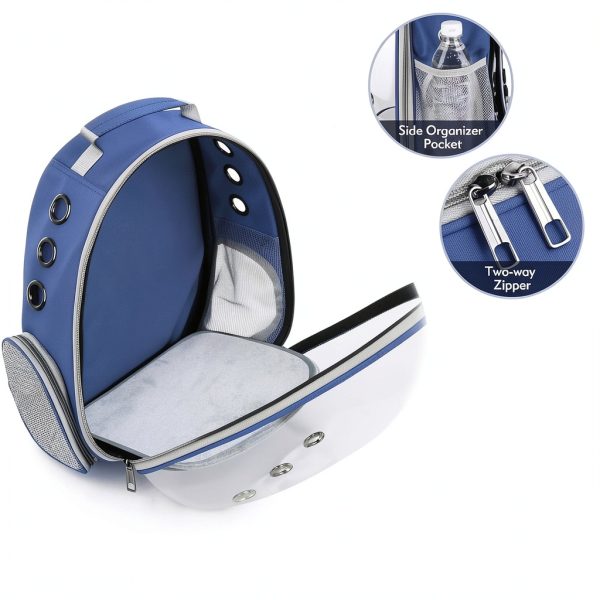 XIZIX Cat Backpack Bubble Carrier Ventilated Pet Travel-5