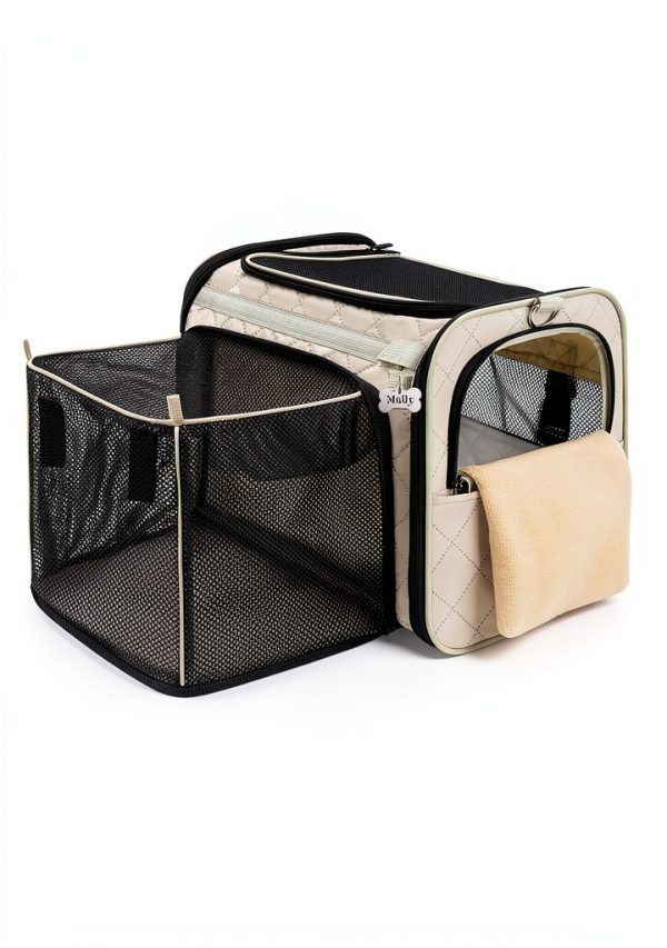 MIDOG Cat Carrier Expandable Water Resistant Pet Travel-7