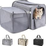 MIDOG Cat Carrier Expandable Water Resistant Pet Travel-0