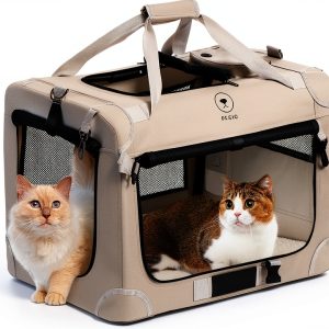 PEGIC Pet Carrier Collapsible Design Multi Security Cat Dog-0