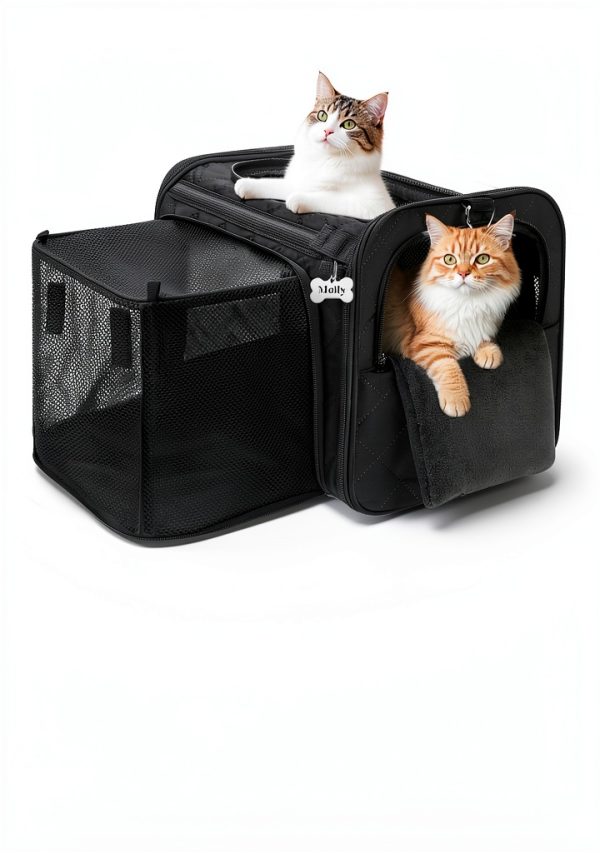 MIDOG Cat Carrier Expandable Water Resistant Pet Travel-2