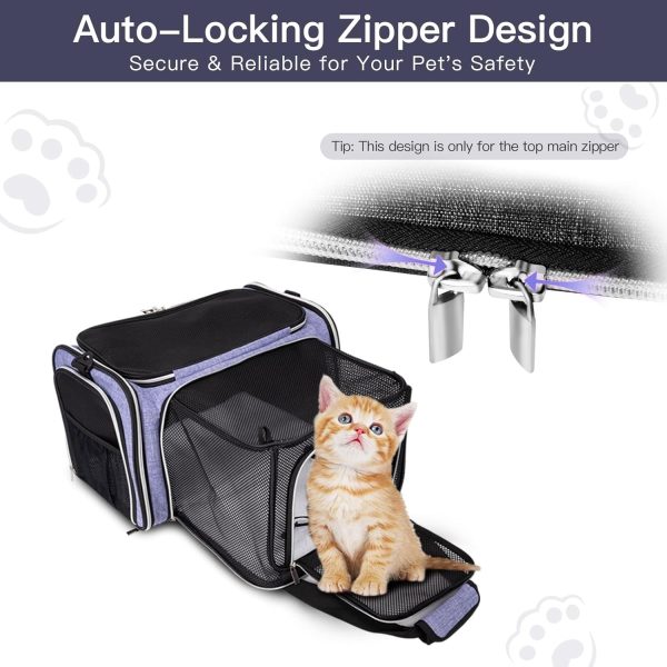 BAGLHER Expandable Pet Carrier Airline Approved Travel Bag-3