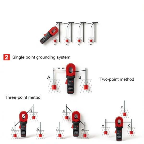 Ground Resistance Meter LVNENGDE 4AA Battery-4