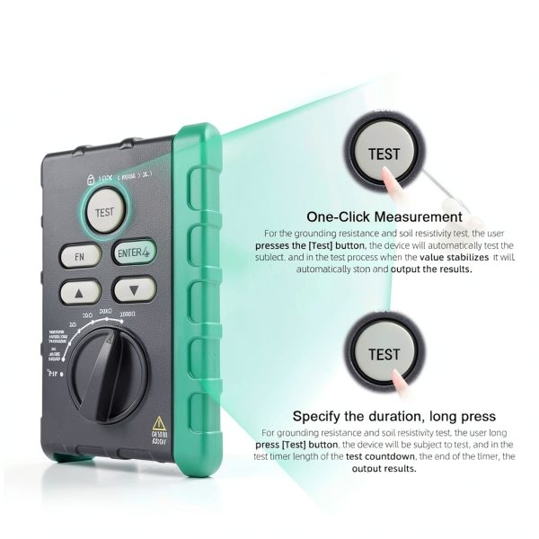 INFURIDER Resistance Tester 600V AC/1500V DC Meter with LED Backlight-3