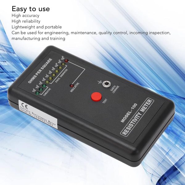 Surface Resistivity Meter plplaaoo Handheld Tester Auto Calibration-5