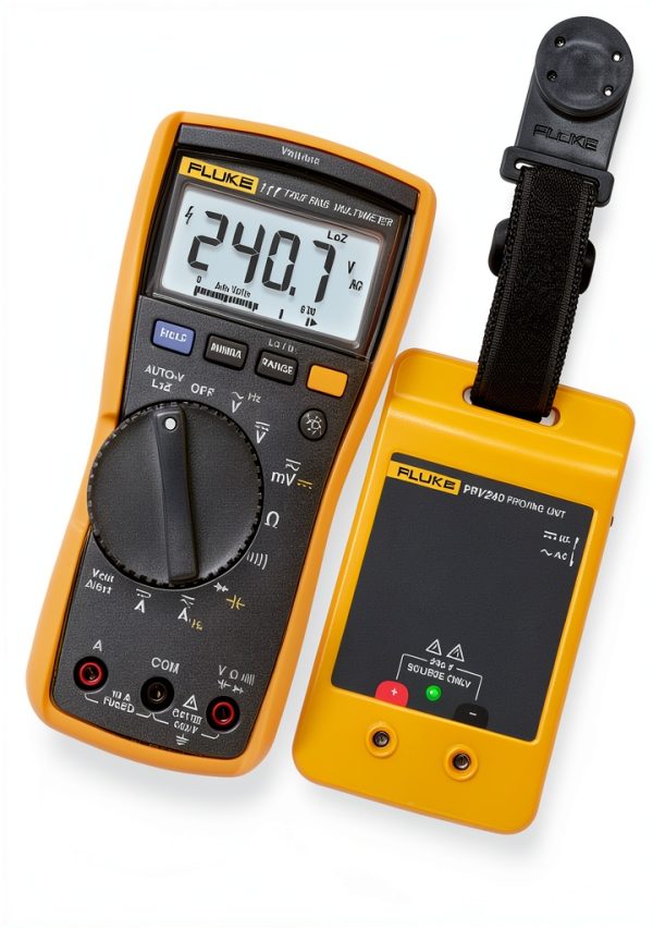 Fluke 117 Proving Unit Kit with PRV240 Ground Resistance Meter Black-0