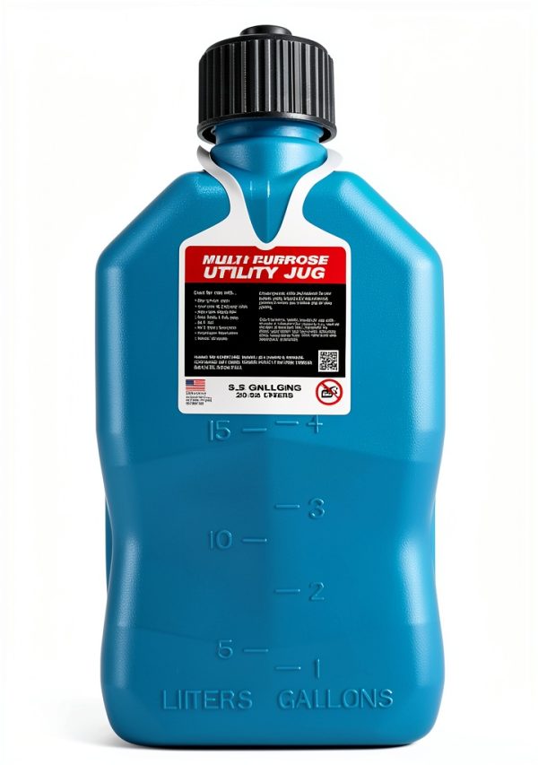 VP Racing 3622-CA, 5.5 Gallon Motorsport Racing Jug with Contoured Handle, Multipurpose Cap and Rubber Gaskets, Caribbean (2 Pack)-5