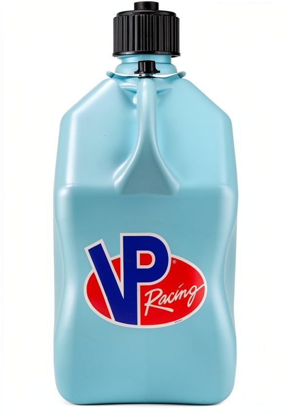 VP Racing 3632-CA, 5.5-Gallon Square Motorsport Jug Sky w/ 14" Deluxe Hose Close-Trimmed Cap and Neck for Tight Seal (2 Pack)-1