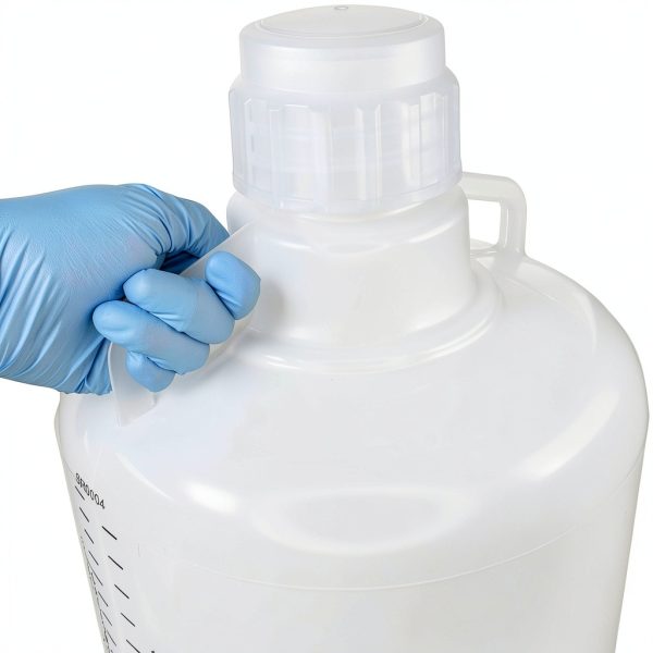 Polypropylene Carboy 15L by Eisco Autoclavable Silicone Lined Cap-4