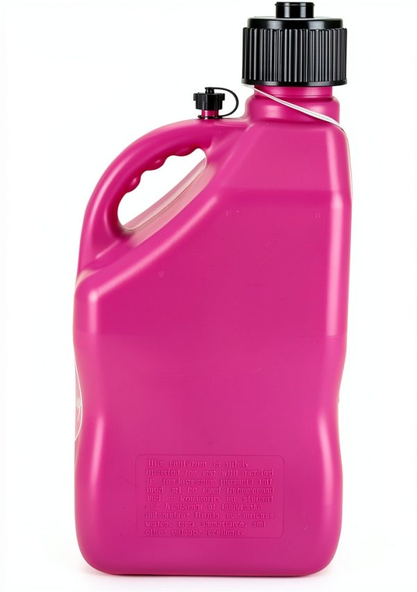 VP Racing 3812-CA, 5.5 Gallon Motorsport Racing Jug with Contoured Handle, Multipurpose Cap and Rubber Gaskets, Pink (1 Pack)-3
