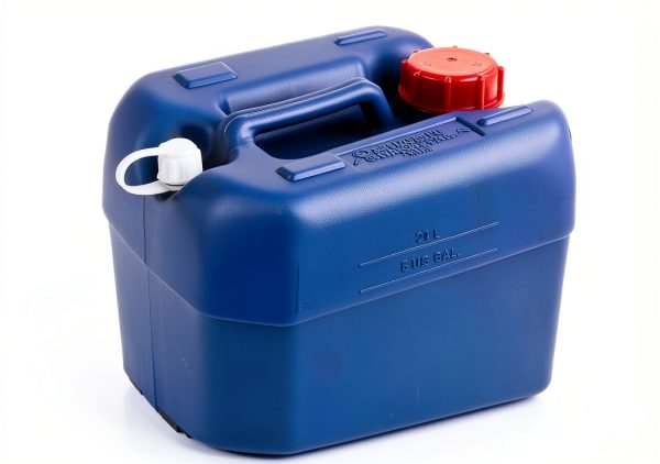 Hudson Exchange 5 Gallon (20 Liter) Handled Container with Cap, HDPE, Blue-2