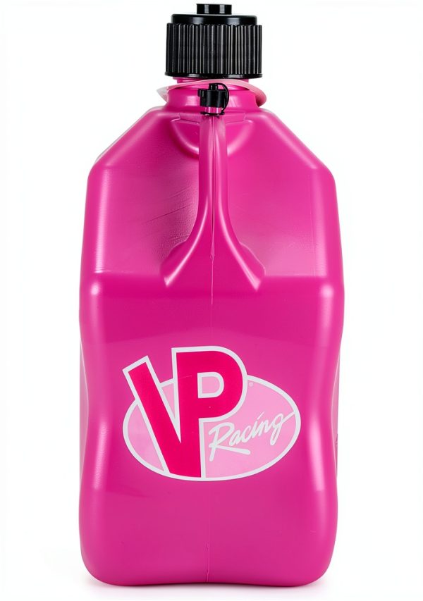 VP Racing 3812-CA, 5.5 Gallon Motorsport Racing Jug with Contoured Handle, Multipurpose Cap and Rubber Gaskets, Pink (1 Pack)-0