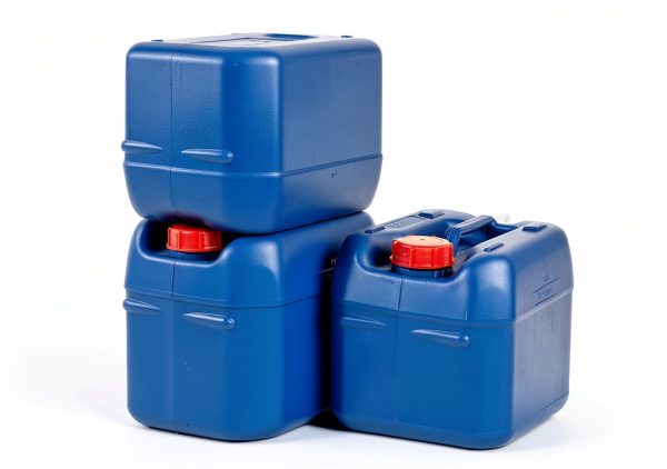 Hudson Exchange 5 Gallon (20 Liter) Handled Container with Cap, HDPE, Blue-3