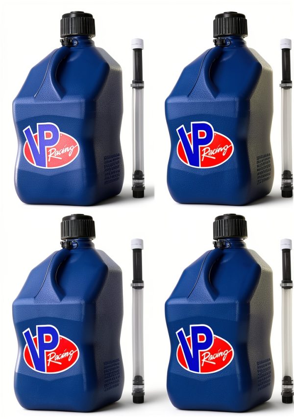VP Racing 5-Gal Plastic Motorsport Container (4-Pack) & Hose Kit (4-Pack)-0