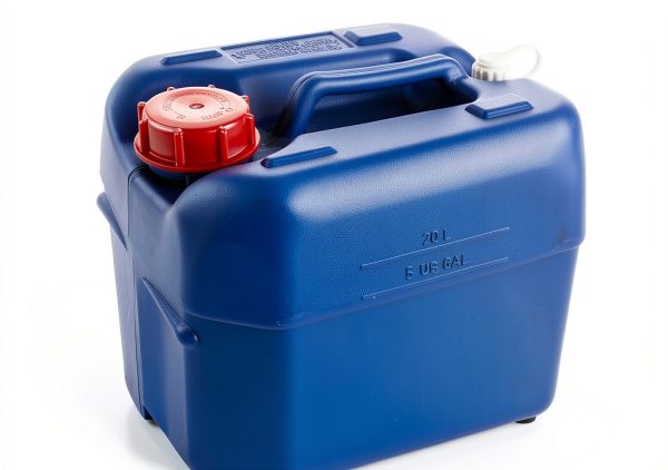 Hudson Exchange 5 Gallon (20 Liter) Handled Container with Cap, HDPE, Blue-1