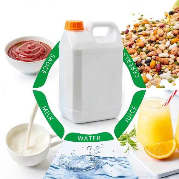 3 Pcs 1 Gallon Plastic Jugs, Gallon Water Jug for Water Storage Containers 1 Gallon Jug For Water Sauces Soaps Detergents Liquids Cleaning Solutions, Ideal for Home, Camping, and Outdoor Activities-2