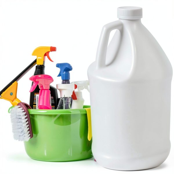 Quality Chemical Reusable 1-Gallon Plastic Jug – BPA-Free, Leak-Resistant, Secure Screw-on Lid, Ergonomic Handle, BPA Free, HDPE Plastic, Stackable, Versatile Design for Storage (Pack of 4)-3