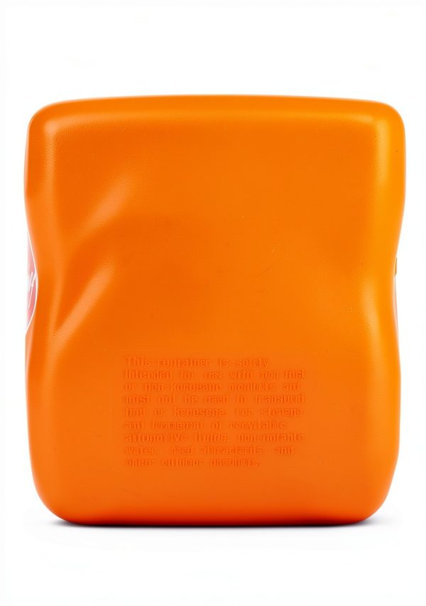 VP Racing 3572-CA, 5.5-Gallon Square Motorsport Jug Orange w/ 14" Deluxe Hose Close-Trimmed Cap and Neck for Tight Seal (1 Pack)-7