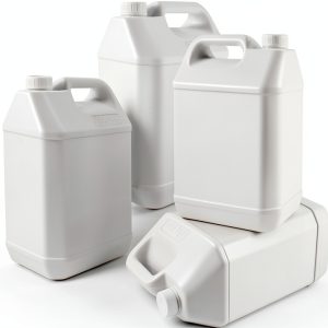 2.5 Gallon Water Jug, F-Style Plastic Jug, Water Storage Containers, Hdpe Containers with Leakproof Cap (4 Pack)-0