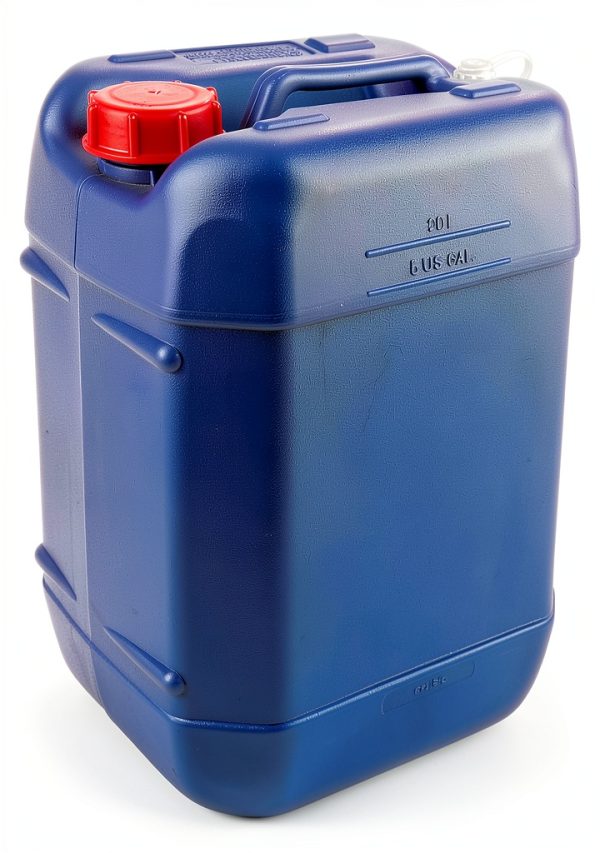 Hudson Exchange 5 Gallon (20 Liter) Handled Container with Cap, HDPE, Blue-0