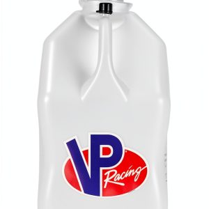 VP Racing 5.5 Gallon Motorsport Racing Liquid Container Utility Jug Can with Contoured Handle, Multipurpose Cap and Rubber Gaskets, White-0